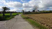 Wanderroute auf der Blauensteinerstrae zum Friedhof 