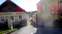  Blick auf die Wanderstrecke in der Bachgasse 