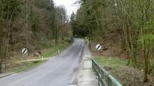 Wanderroute entlang der Landstrae nach Freidegg 