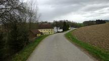 Blick auf die Wanderstrecke bei der Gehftgruppe Weinzierl 