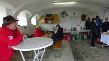 Wanderer bei der 3. K+L im Gehft Stelzer in Edelbach 