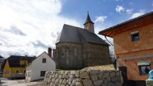 Blick zur Filialkirche zum Hl. Martin in Innerochsenbach 