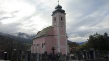 Blick zur Kath. Pfarrkirche Hl. Margarethe in Niederranna 