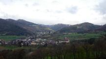 sehr schner Fernblick nach Niederranna und nach Oberranna 