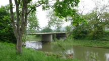 Blick zur Brcke ber den Michelbach bei Weisching 