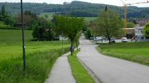  Blick auf die Wanderstrecke entlang der Bahnstrae 