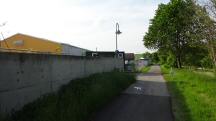  das Ziel die Kickinger-Halle ist in Sicht 