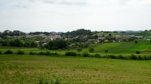 der schne Fernblick vom Aussichtspavillon nach Albrechtsberg an der Groen Krems 
