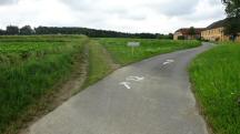  Blick auf die Wanderstrecke mit der 2. Streckenteilung 