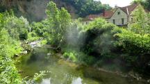 Blick auf die Mank bei der alten Thal-Mühle (Grabner Mühle) 