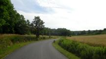  Wanderroute kurz auf der L1221 