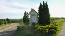 Blick zur Hubertuskapelle in der Riede Niedera (Niedern)