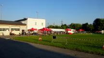  Blick zum Start-/Zielgelnde im Freizeitzentrum 
