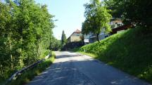 wieder auf der richtigen Wanderroute auf der L6146 in Strblitz 