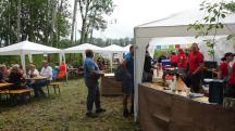  Wanderer bei der 4. Labestelle 