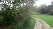  Blick auf die Wanderstrecke entlang des Kamps 