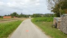 Blick auf die Wanderstrecke nach Marbach am Walde 