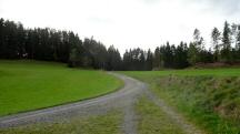 Blick auf die Wanderstrecke bei der Streckenzusammenfhrung (13/20 km) 