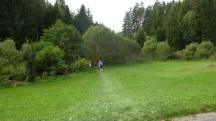  Blick auf die Wanderstrecke zum Husler Steg 