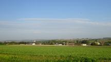 sehr schner Fernblick ber Unterhautzendorf nach Oberhautzendorf