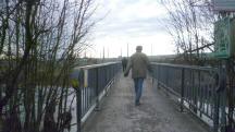  Wanderroute auf den Traisensteg (Blumenwegbrcke) 