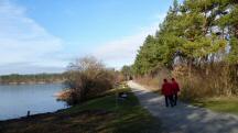 Wanderstrecke entlang des Groen Viehofner See 