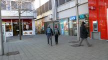 Blick auf die Wanderstrecke beim Hauptbahnhof St. Plten
