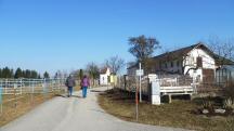 Blick auf die Wanderstrecke beim Gehft Krahof 10 