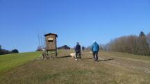 Blick auf die Wanderstrecke zur Gehftgruppe Reisend