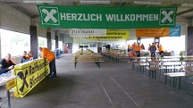 Blick in den Start-/Zielraum