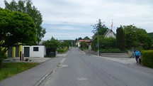 Blick auf die Wanderstrecke auf der Harlanderstrae