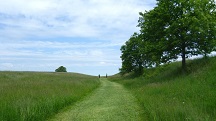 Blick auf die Wanderstrecke