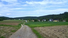 Blick auf die Wanderstrecke nach Harland
