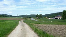 Blick auf die Wanderstrecke nach Harland