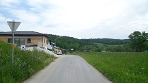 Blick auf die Wanderstrecke bei Harland