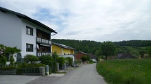   Blick auf die Wanderstrecke in Harland
