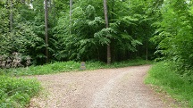  Blick auf die Wanderstrecke bei der Streckenteilung