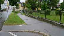 Blick auf die Wanderstrecke beim Schretzmayer Park