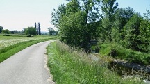 Blick auf die Wanderstrecke entlang des Stssingbachs 