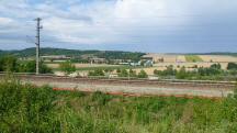 nochmals ein Fernblick ber die  Franz-Josefs-Bahn nach Dippersdorf 