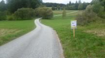  Blick auf die Wanderstrecke bei der 4. Streckenteilung 