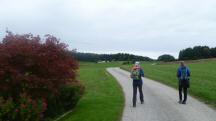 Blick auf die Wanderstrecke in der Streusiedlung Josefsdorf