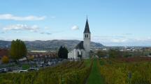  Blick zur Kath. Pfarrkirche hl. Ulrich in Stetten 
