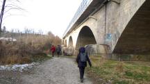  Blick auf die Wanderstrecke bei der Ennsbr�cke (A1) 