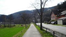  Wanderroute entlang der B216 zum Ziel 