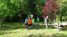  Wanderer am Rastplatz Jungbrunn 
