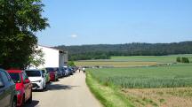 Blick auf die Wanderstrecke auf dem Hintaus-Weg - kurz vor dem Ziel