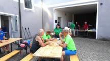  Wanderer bei der 1. K+L in Mechters beim FF-Haus 