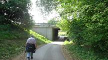 Blick auf die Wanderstrecke bei der A1 Unterf�hrung 
