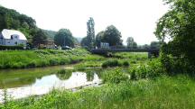  Blick zur Br�cke �ber den Michelbach in Furth 